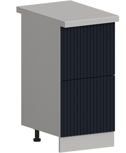 Кухня Модуль ШН2Я 400 Белый / Индиго софт