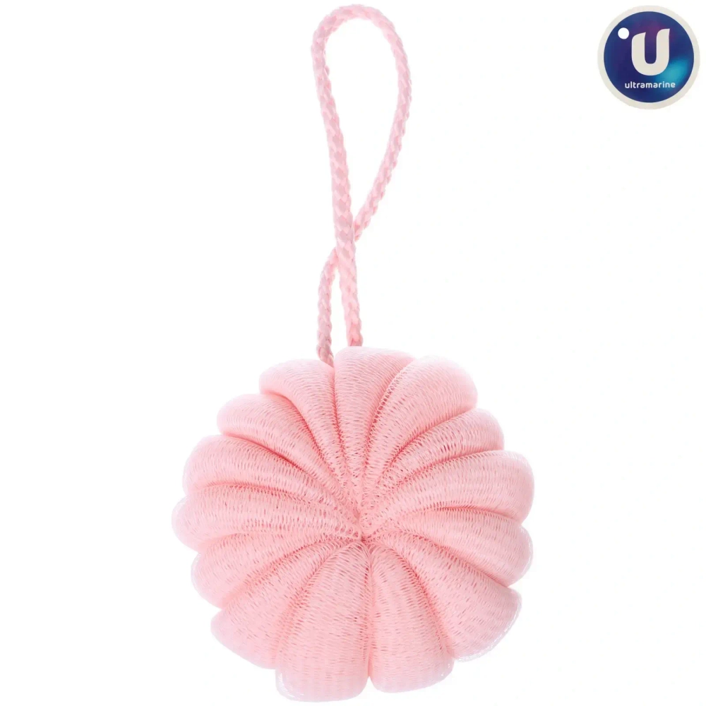 Мочалка нейлоновая «Premium - Paradise», цвет розовый, D-10см, 50гр (зип пакет)