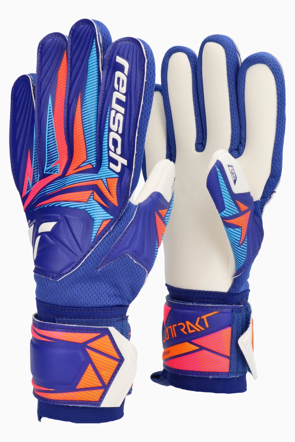 Вратарские перчатки Reusch Attrakt Grip - синий