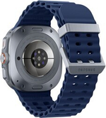 Смарт-часы Samsung Galaxy Watch Ultra 2025 LTE 47mm [корпус - серебристый, ремешок - синий, 1.47", Super AMOLED, IP68, Bluetooth, NFC, Wi-Fi, для Android 12.0 и выше]