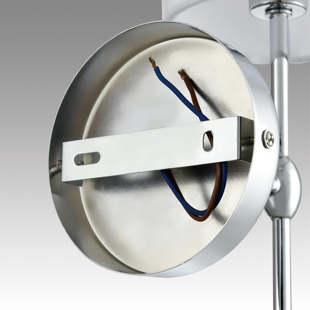 6589/1W CLASSI LN25 60 хром/белый, металл/текстиль Бра E14 1*40W 220V LATTI