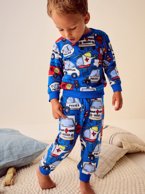 Пижама флисовая для мальчика Next B82-370, Синий