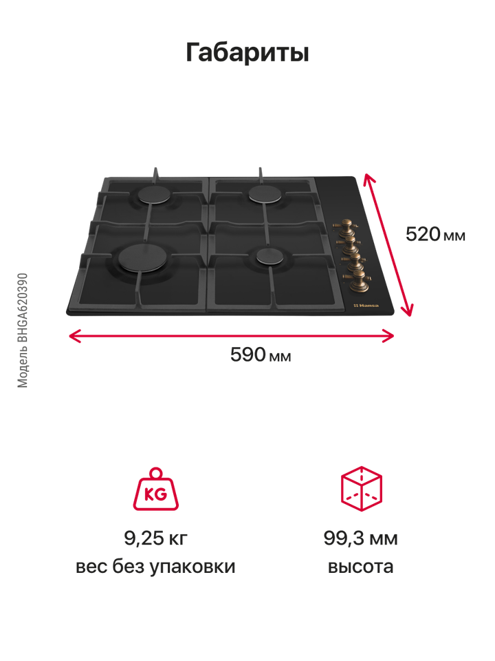 Газовая панель Hansa BHGA620390