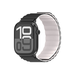 Ремешок магнитный двухсторонний от Dux Ducis для смарт часов Apple Watch размером 38, 40, 41 и 42мм, серия SD Series (два цвета Black и Starlight)