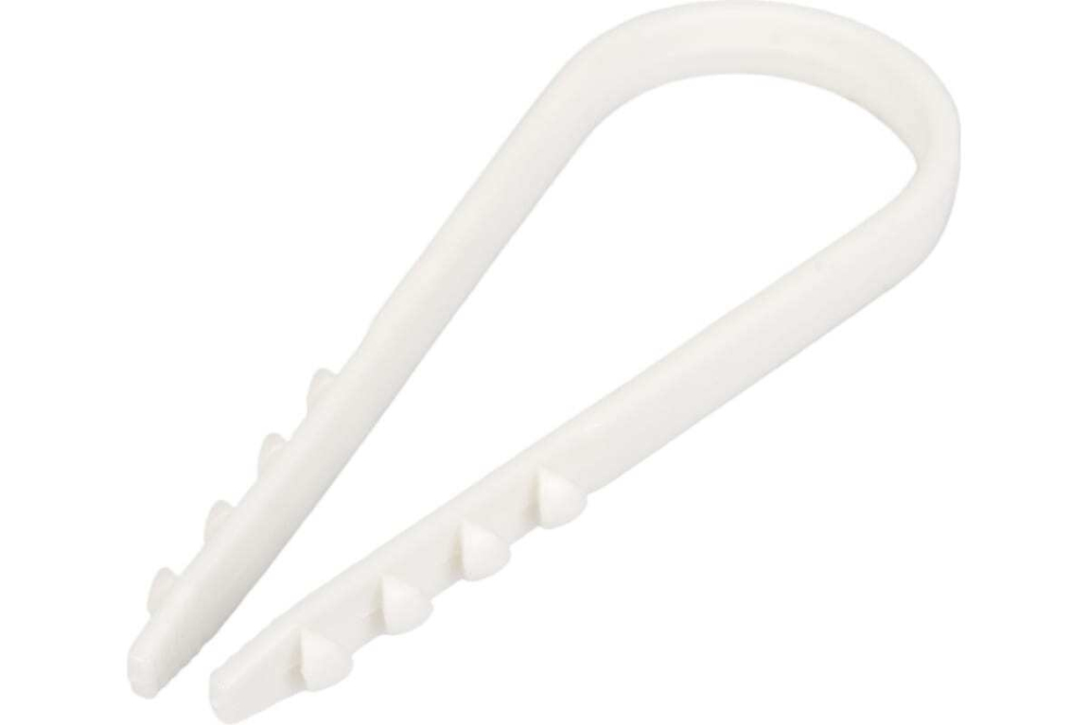 Дюбель-хомут ДХК для круглого кабеля 19-25мм нейлон белый (100шт) КВТ Fortisflex