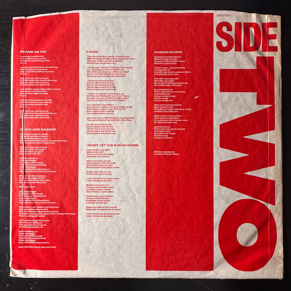 Nik Kershaw - Human Racing (Германия 1984г.)