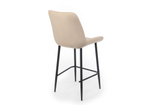 Барный стул Woodville Седа 360 бежевый (zd 210), черный np, ножки черные