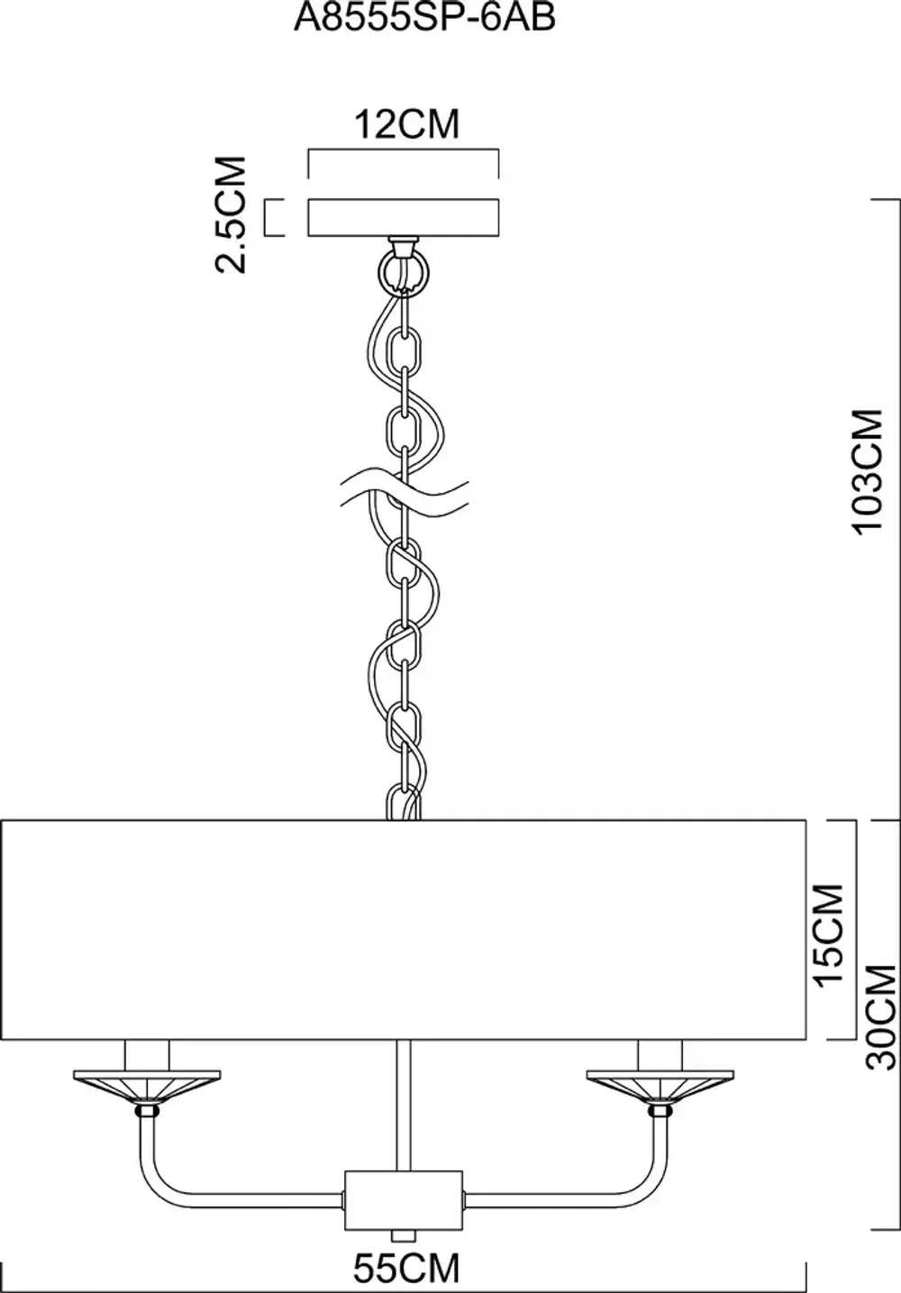 Подвесная люстра Arte Lamp