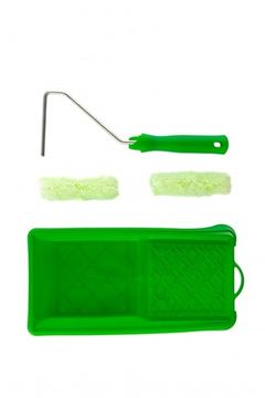 Малярный набор для работ по дереву: кювета 150 мм х 290 мм и мини-валик 110 мм Сибртех 80454