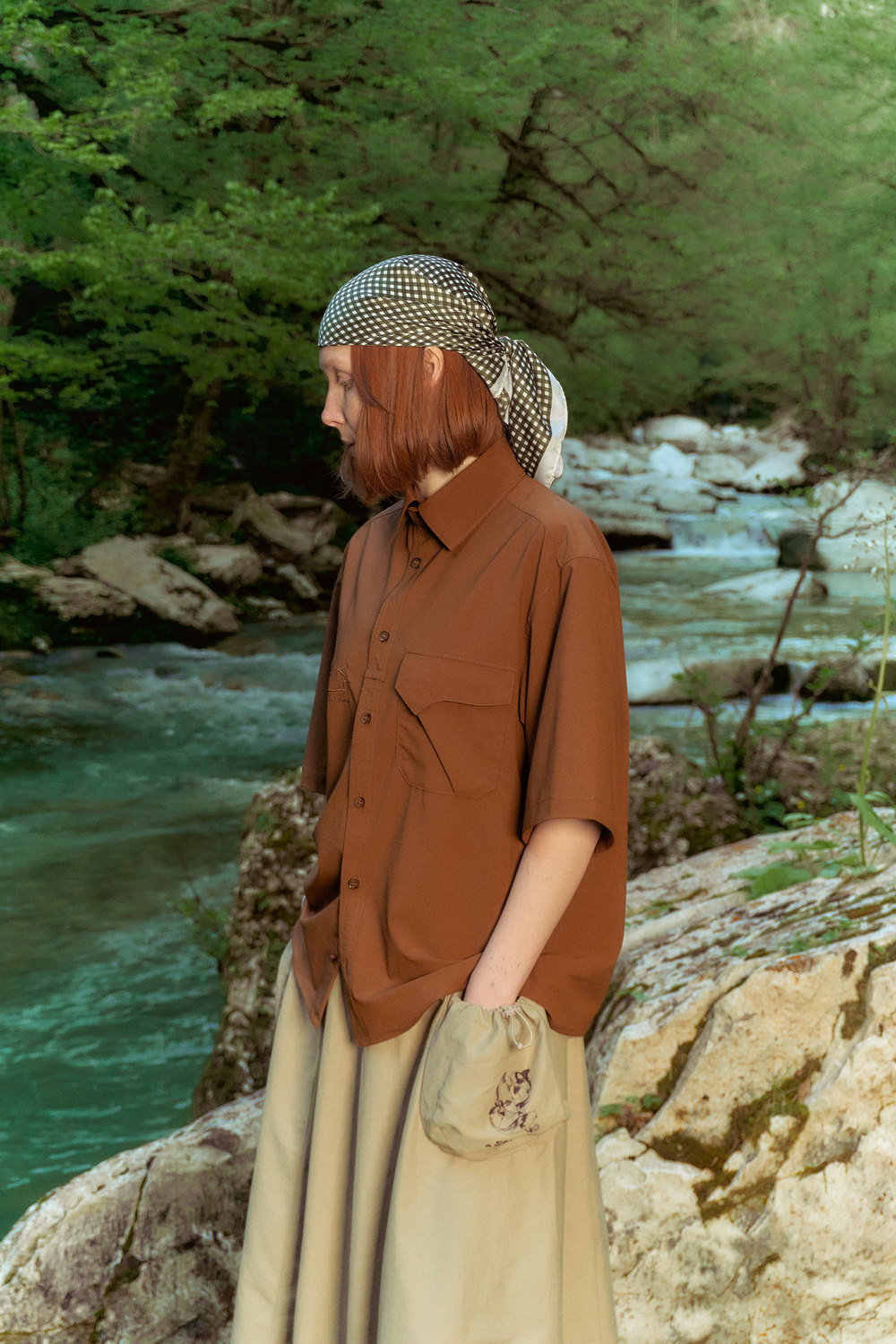 Рубашка Called a Garment Hikercore Shirt "Bear Brown"