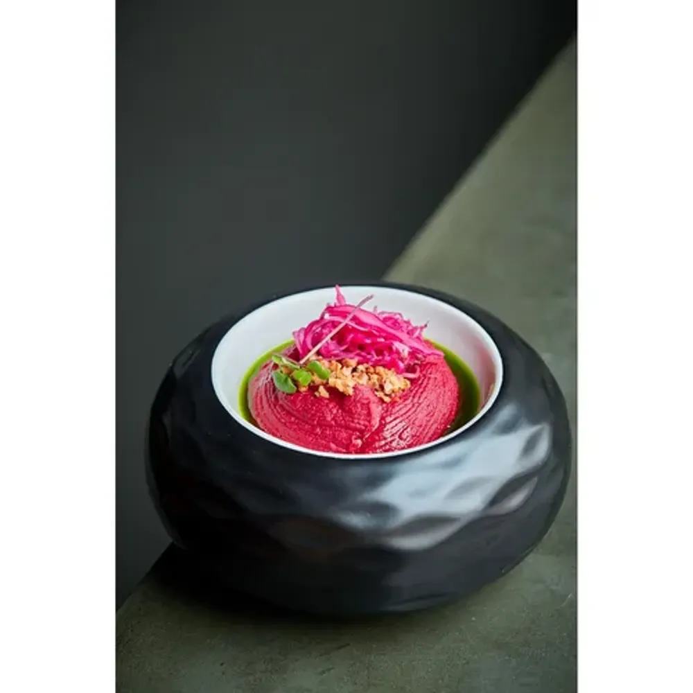Блюдо для подачи 22,5 см 500 мл бело-черное "Shine" P.L. Proff Cuisine [1]