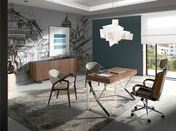 Письменный стол с ящиками Angel Cerda 3015, орех