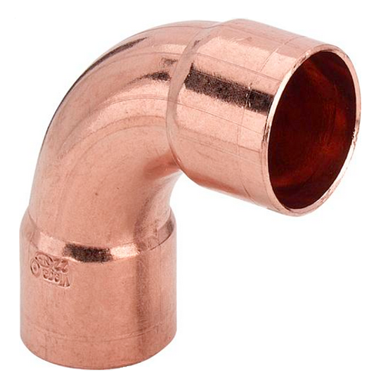 Viega отвод медный 28 мм. 90° двухраструбный (серия 95002A медные фитинги под пайку)