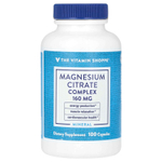 The Vitamin Shoppe, комплекс цитрата магния, 160 мг, 100 капсул