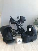 Коляска модульная 3в1 Sola Trio Comfort (Total black/Черный)