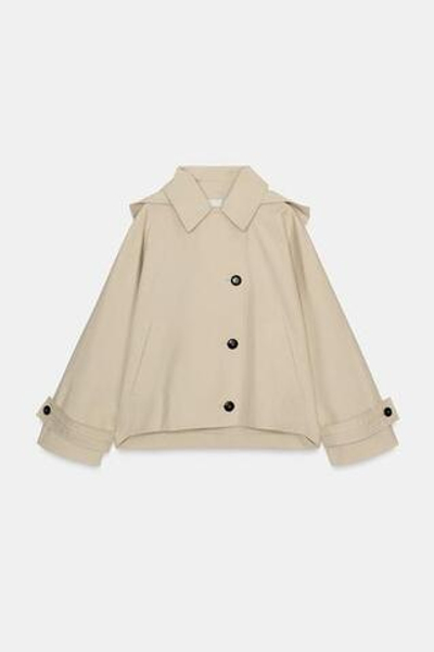 КОРОТКИЙ ВОДОНЕПРОНИЦАЕМЫЙ ТРЕНЧКОТ ZW COLLECTION - ZARA