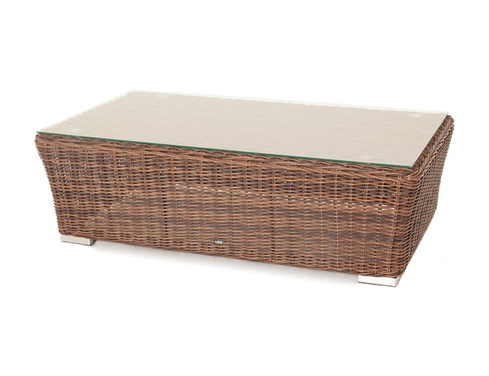"Капучино" журнальный столик из искусственного ротанга, цвет коричневый