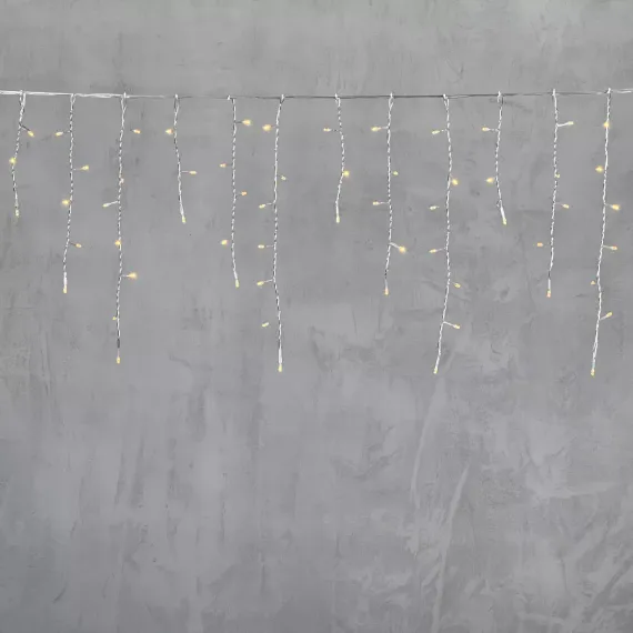 Светодиодная бахрома 4,9*0,5 м., 240 желтых LED ламп, прозрачный провод ПВХ, Beauty Led (PIL240-10-2Y)