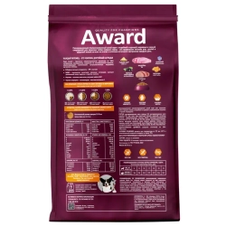 Award сухой корм для взрослых собак средних пород, с индейкой, курицей, морковью и черной смородиной - 2 кг