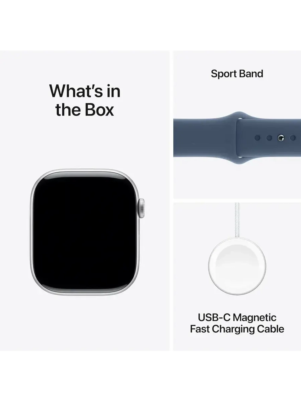Умные часы Apple Watch S10 42mm Silver M/L, Denim SB