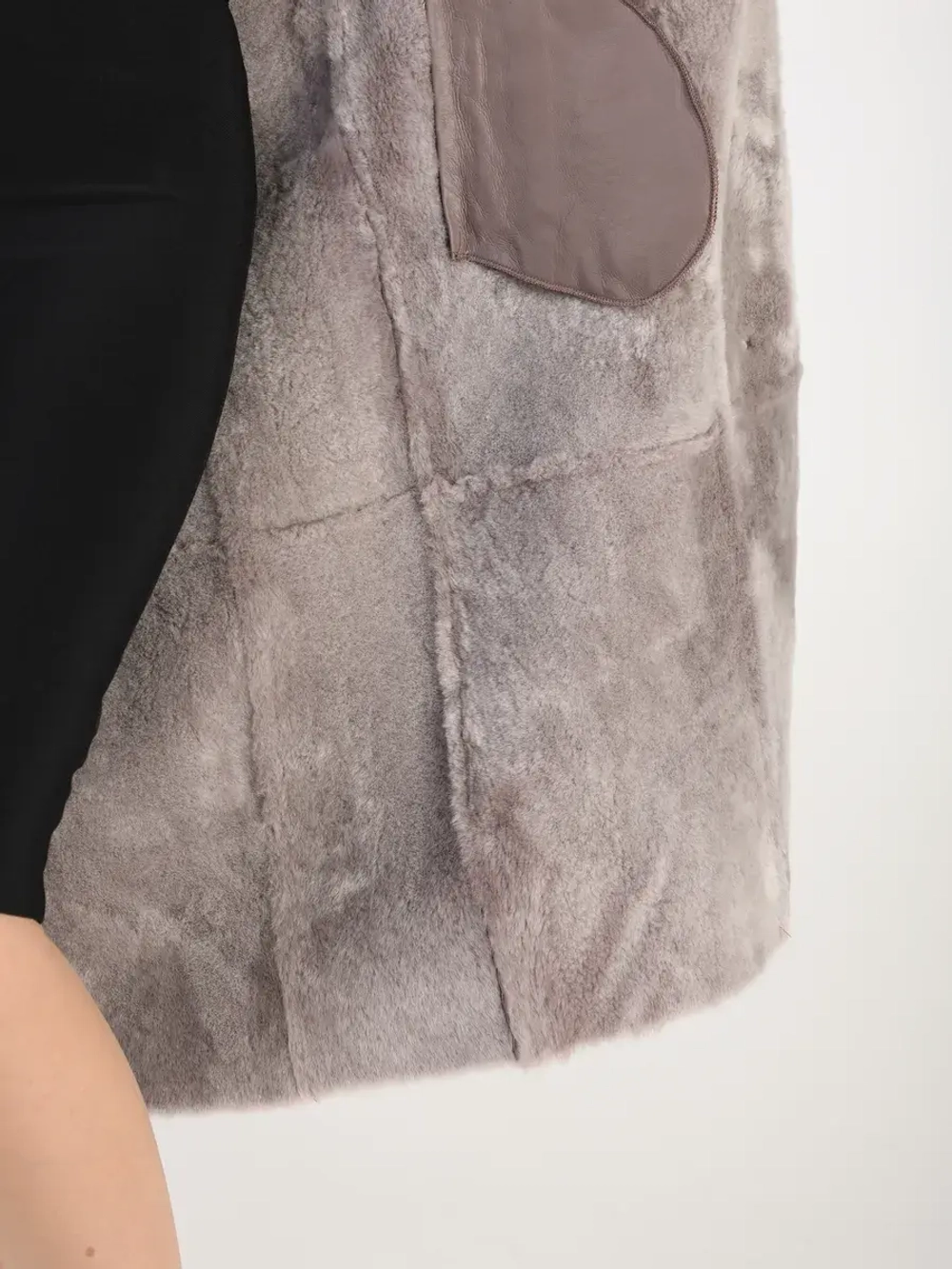 Дубленка зимняя натуральная длинная