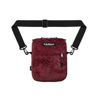 Сумка через плечо ТАЙНА плюш вельвет бордо