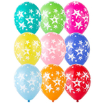 Шар латексный 30см Звезды Большие (Ассорти)