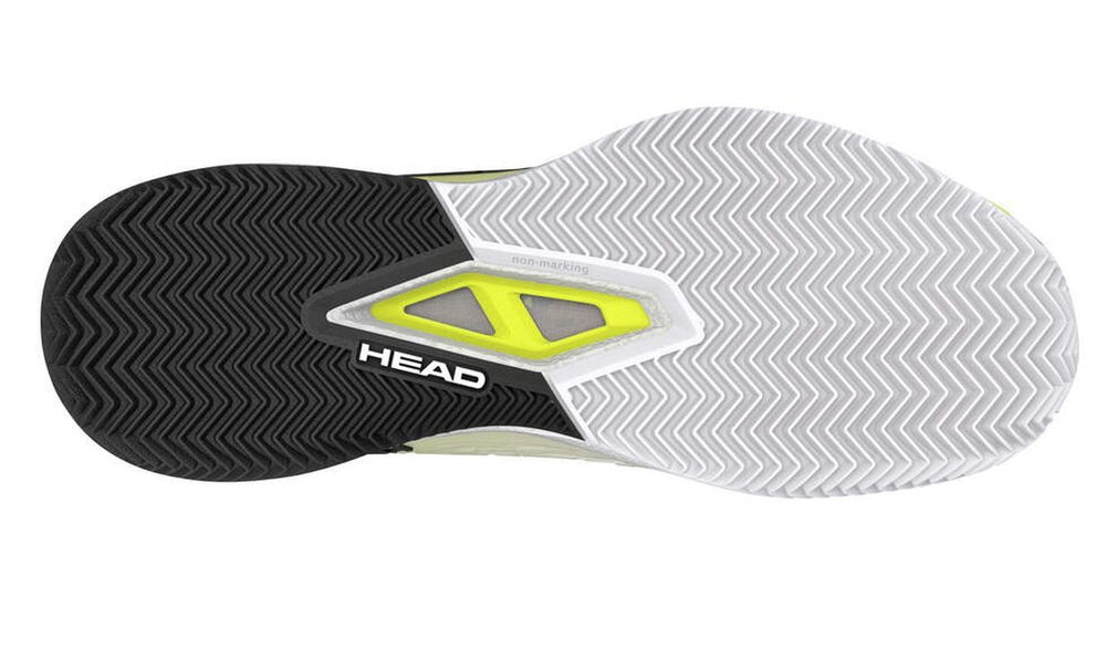 Мужские кроссовки теннисные Head Endure Pro Clay - white/yellow