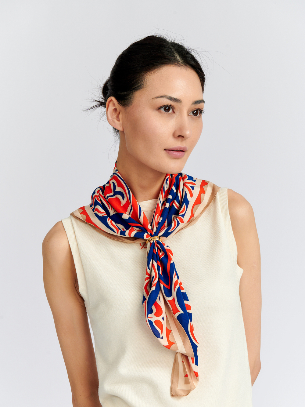 ПЛАТОК вискоза | 70х70 | (244-02) «Гүлденген бақтың құпиялары»