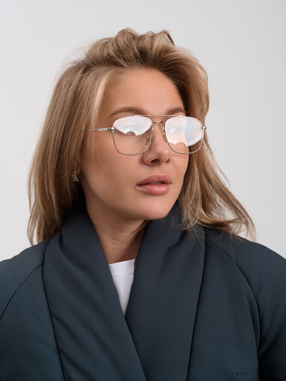 Куртка женская демисезонная " Кимоно Офис" серый