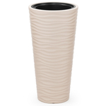 Кашпо Оазис 43л со вставкой 10л, светло-бежевый