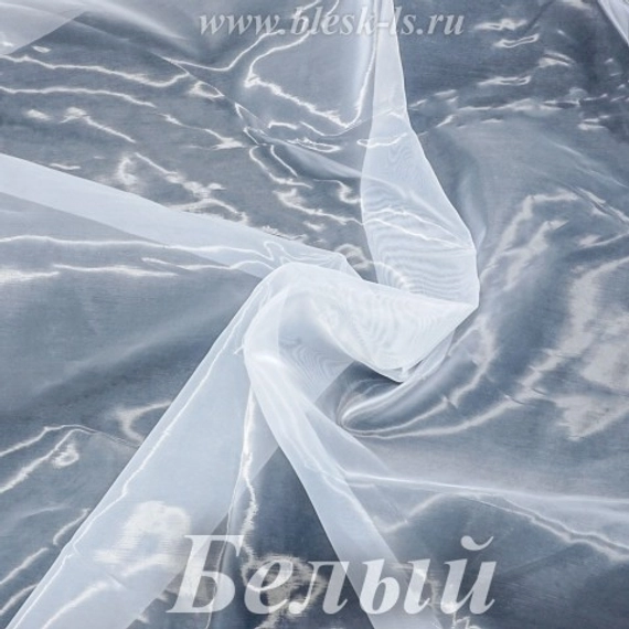Органза матовая, Белая, ширина 150 см, 50 ден, опт от 10 м