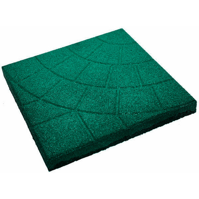 Резиновая плитка «Паутинка» 350х350х30 мм Зеленая