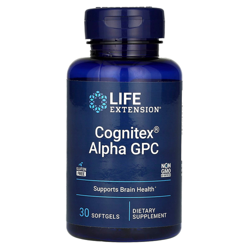 Life Extension, Cognitex, альфа-ГФХ, 30 капсул