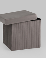Пуф складной с ящиком Store Square антрацитовый