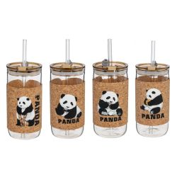 GAEM Бутылка с трубочкой, 410 мл, L7 W7 H15 см, 4в.