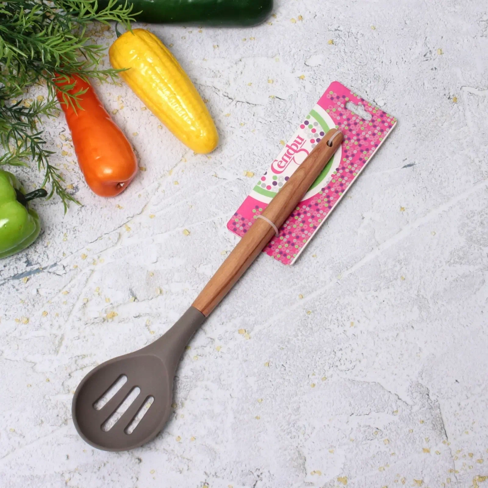 Ложкка кухонная с прорезями силиконовая «Modern kitchen»