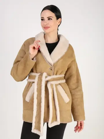 Дубленка зимняя натуральная оверсайз