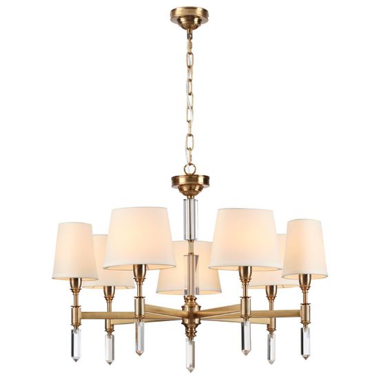 4894/7 MODERN ODL_EX22 207 бронзовый/белый/ткань Люстра E14 7*40W LONDON