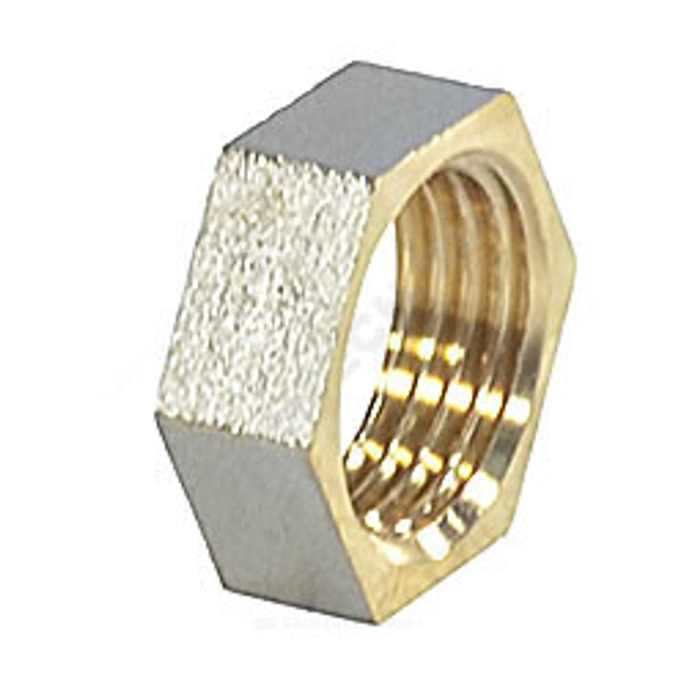 Контргайка латунь никель Ду 15 (1/2") ВР 9020 ГОСТ 32585-2013 Aquasfera 9020-01