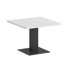 Onix Direct Стол журнальный квадратный O.SJ-2 Белый Бриллиант/Металл Антрацит 600*600*450
