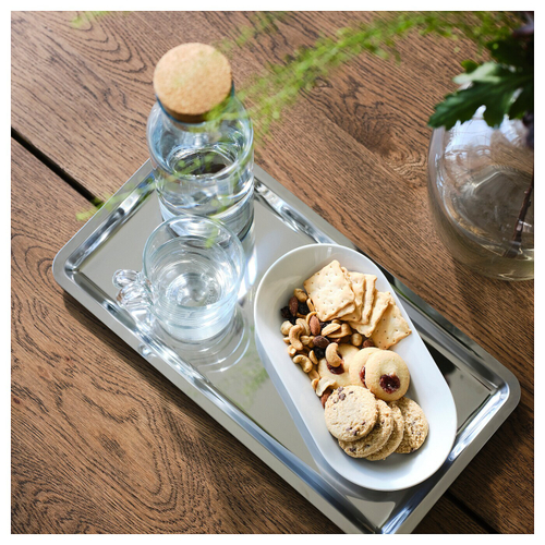 Сервировочная тарелка IKEA 365+, Фарфор, Белый, 24х13 см