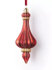 Винтажная стеклянная подвеска Сорренто 6,5*17 см., 1 шт., Karlsbach (14468)