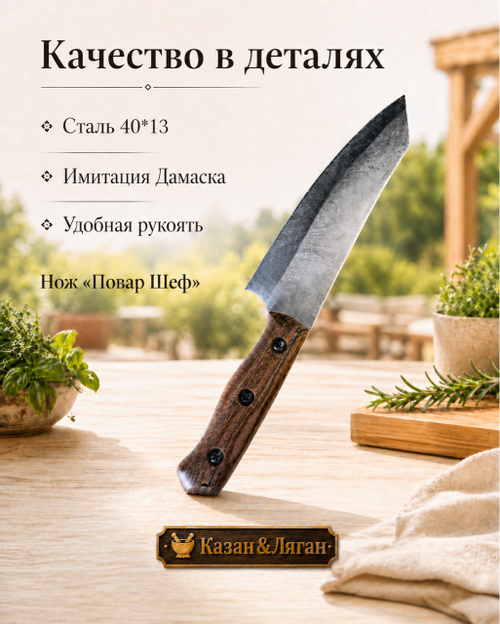 Нож Повар Шеф сталь 40*13