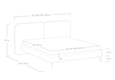 Кровать Brooklyn (160x200)