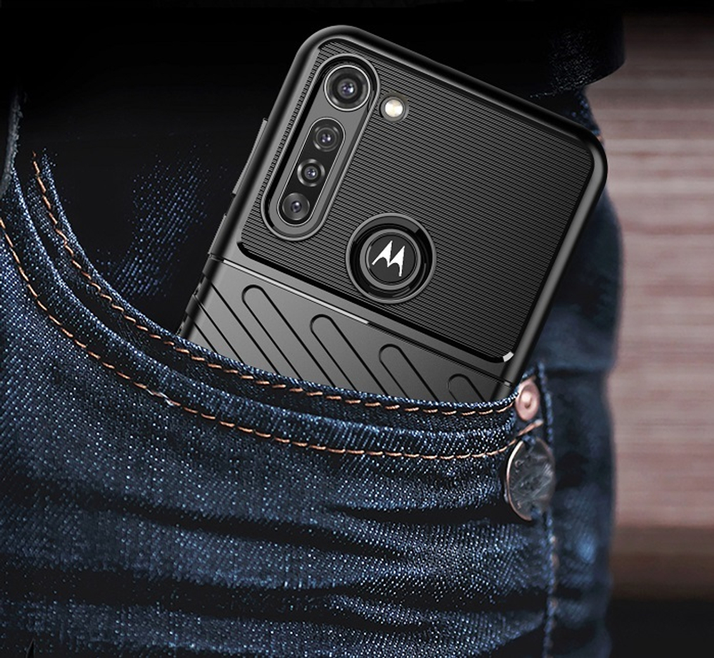 Противоударный защитный чехол для Motorola Moto G8 Power, серия Onyx от Caseport