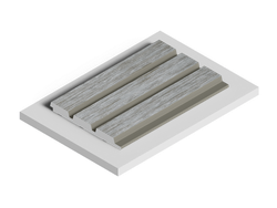 Стеновая панель HiWood декорированная, 270x12 см