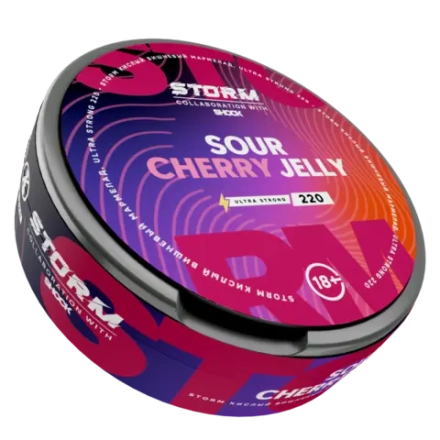 STORM BY ШОК SOUR CHERRY JELLY (220 МГ) - КИСЛЫЙ ВИШНЕВЫЙ МАРМЕЛАД