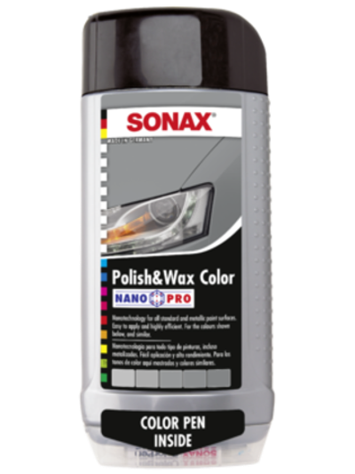 Полироль с воском серебристая серая SONAX NanoPro 0,5 л 296300