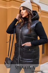 Жилет 0202-черный Minova